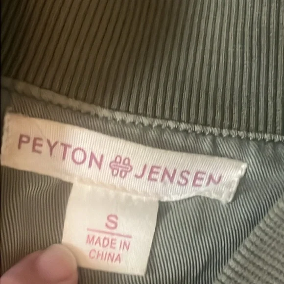 Olive Green Women's Bomber Jacket - Picture 9 of 16